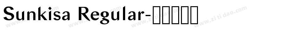 Sunkisa Regular字体转换